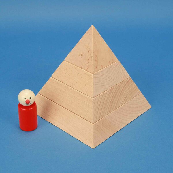 grande pyramide à base carrée 15 x 15 x 15 cm