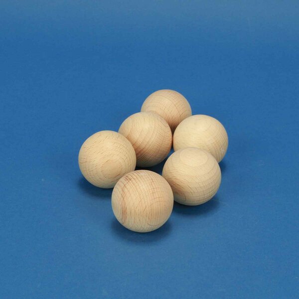 Sphères en bois Ø 45 mm le jeu de billes