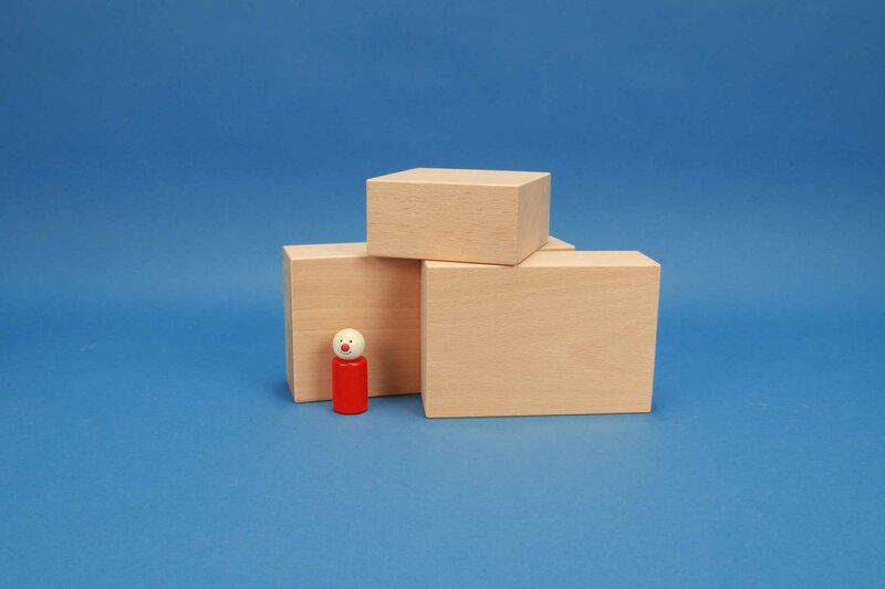 cubes en bois grandes 12 x 6 cm