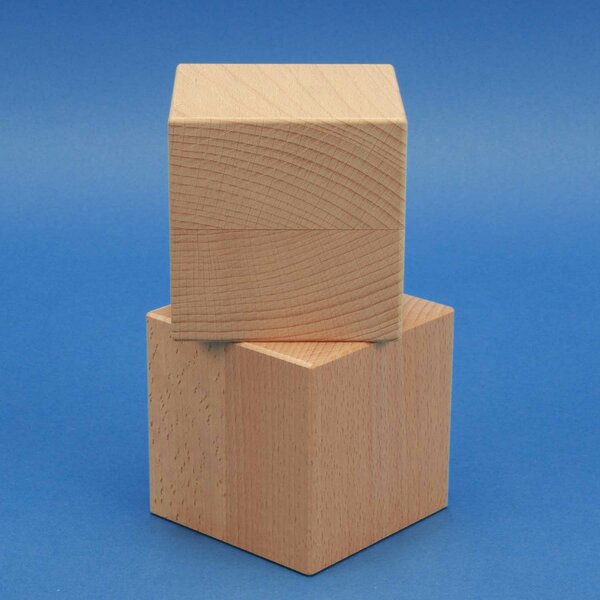 cubes en bois 9 cm